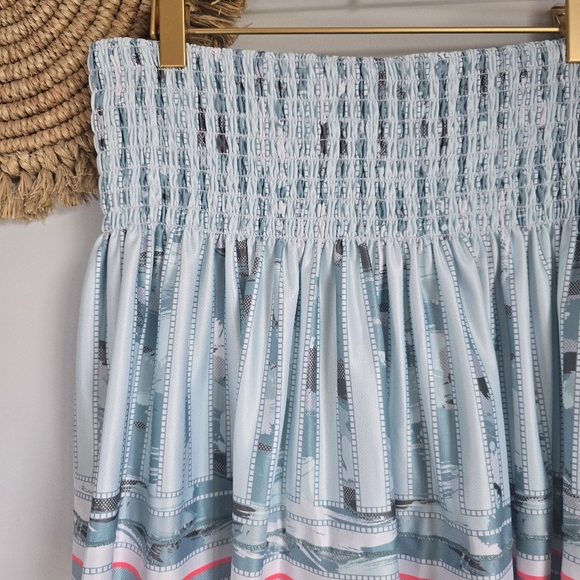 Lucky in Love New Hide Out Smocked Pleated Tennis Skirt Skort Womens SZ Large - Picture 3 of 8